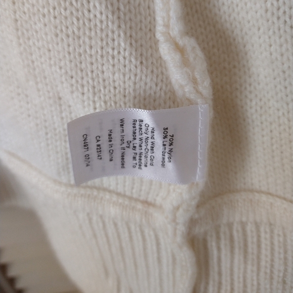 Talbot's Wool Blended Cardigan Sweater Size M - Picture 6 of 8